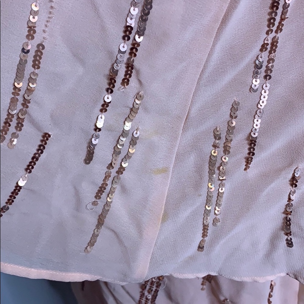 Pink Sequined One Shoulder Plus Cocktail Dress 14W - Picture 8 of 12